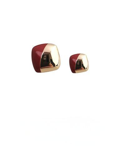 Red Oil-drop Glaze Earrings E0794